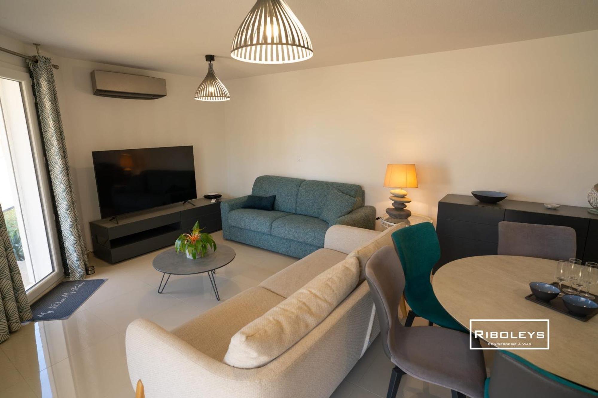 Grand T3 Neuf Climatise Avec Wifi A 100M De La Plage Vias Exterior foto