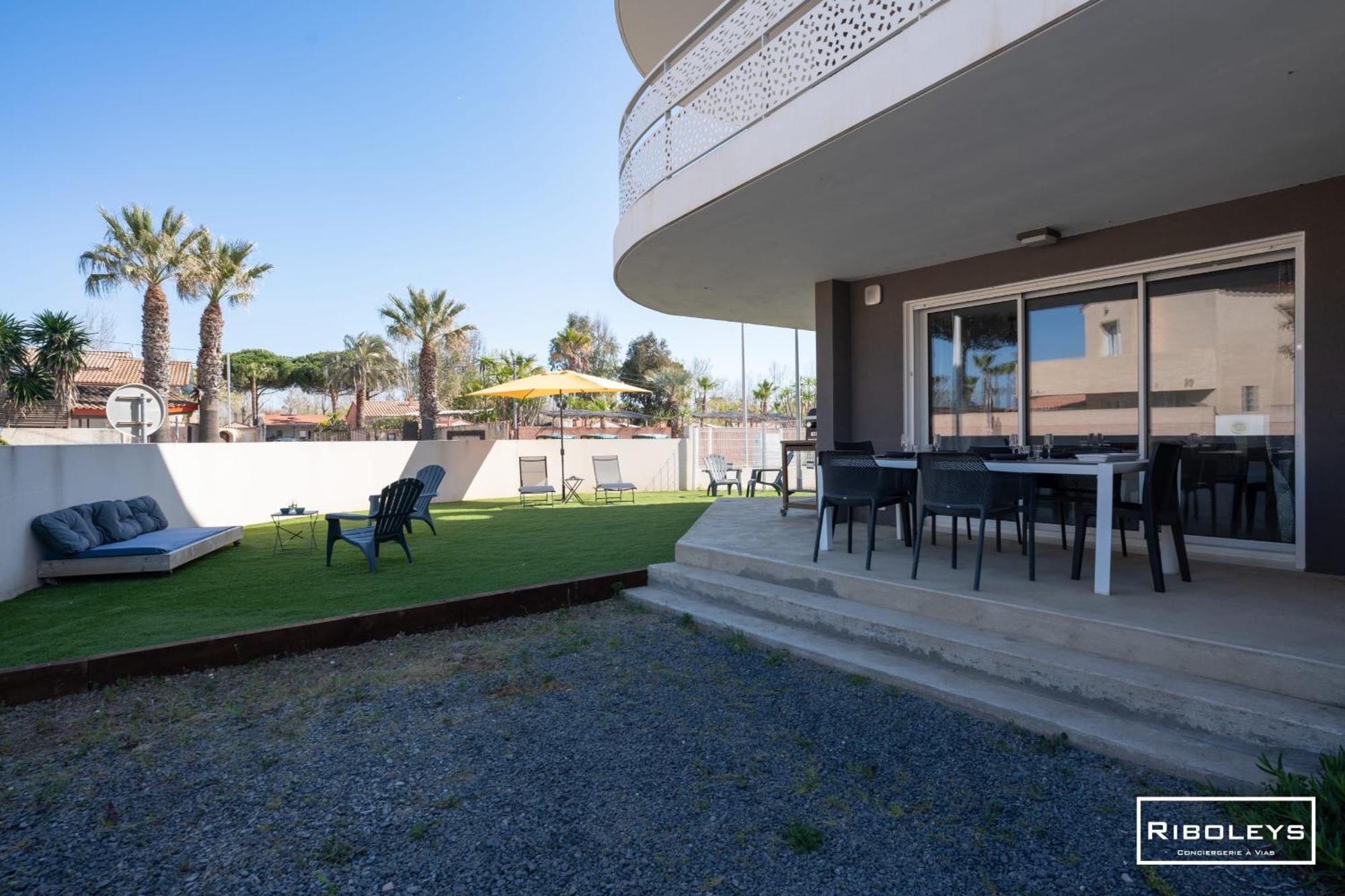 Grand T3 Neuf Climatise Avec Wifi A 100M De La Plage Vias Exterior foto